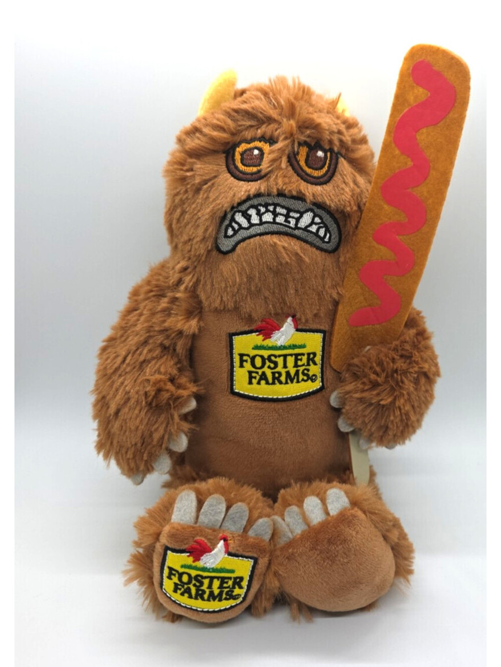 Foster Farms Hunger Monster Doll 12" Stuffed Plush Animal Promotional Doll NEW